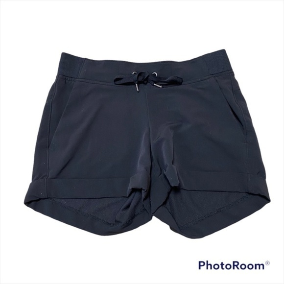 Athleta Black shorts with adjustable string waist - Picture 2 of 5